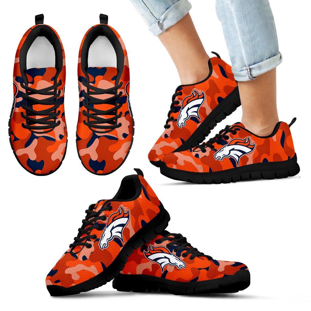 Military Background Energetic Denver Broncos Sneakers Military Background Energetic Denver Broncos Sneakers