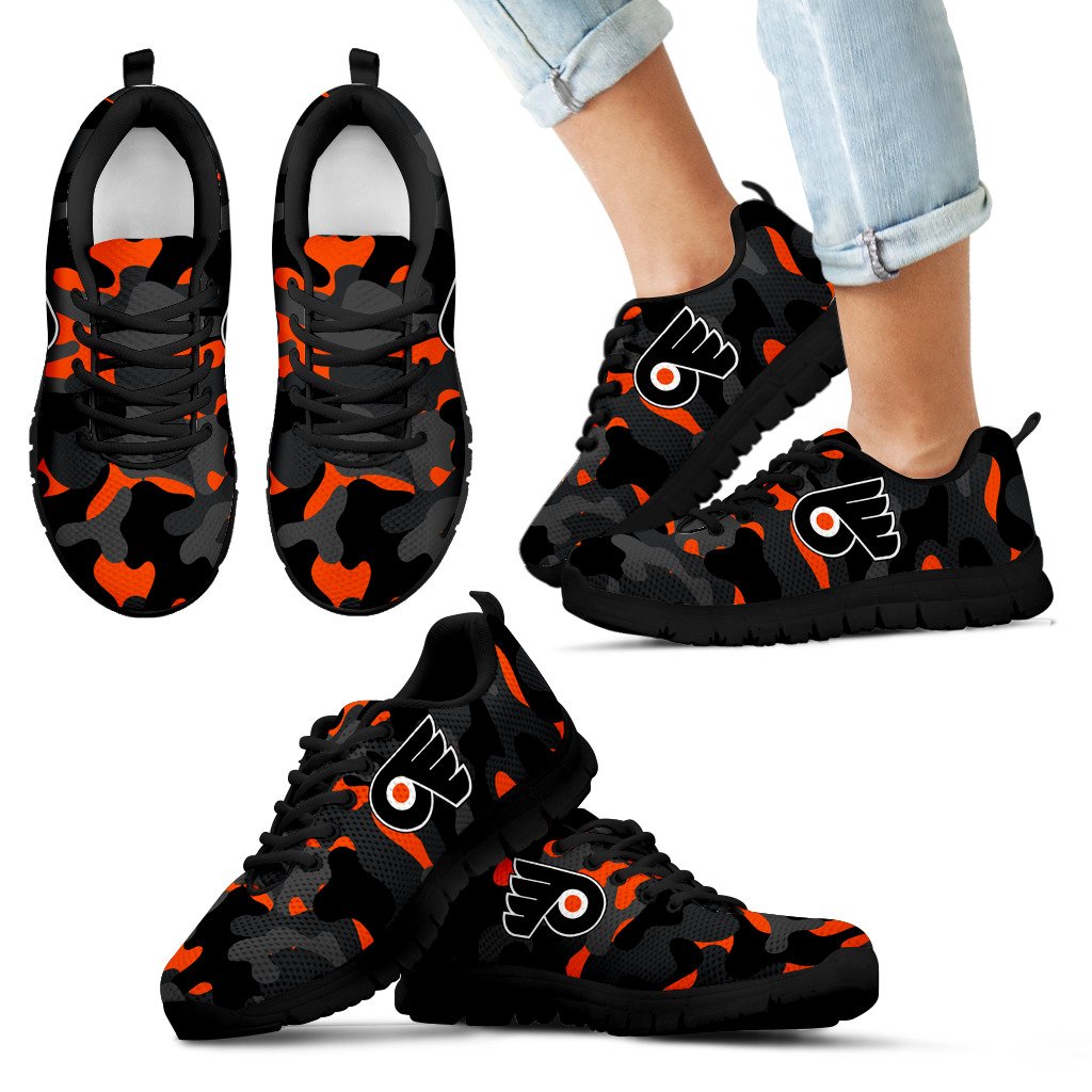 Military Background Energetic Philadelphia Flyers Sneakers Military Background Energetic Philadelphia Flyers Sneakers