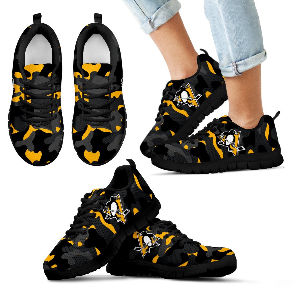 Military Background Energetic Pittsburgh Penguins Sneakers Military Background Energetic Pittsburgh Penguins Sneakers