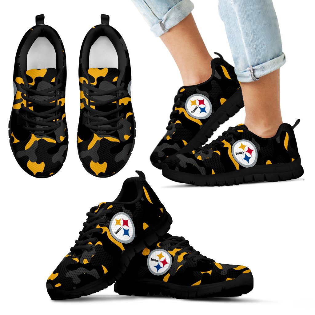 Military Background Energetic Pittsburgh Steelers Sneakers Military Background Energetic Pittsburgh Steelers Sneakers