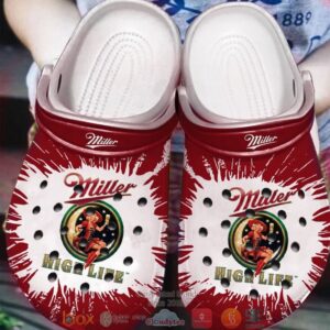 Miller High Life Drinking Crocband Clog Shoes