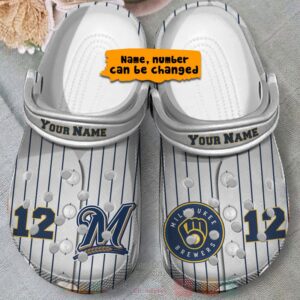 Milwaukee Brewers Personalized Crocband Crocs Clog Shoes