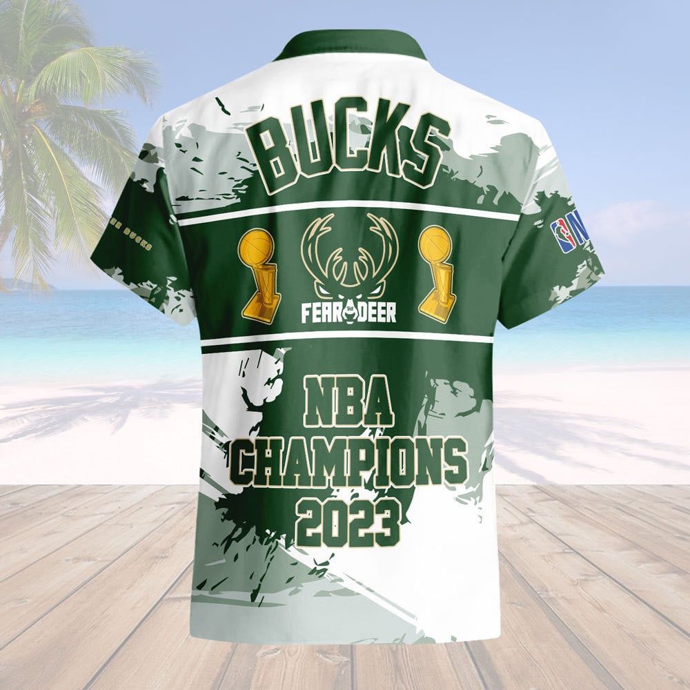 Milwaukee-Bucks-Fear-The-Dear-Champions-3D-Hawaiian-Shirt-2