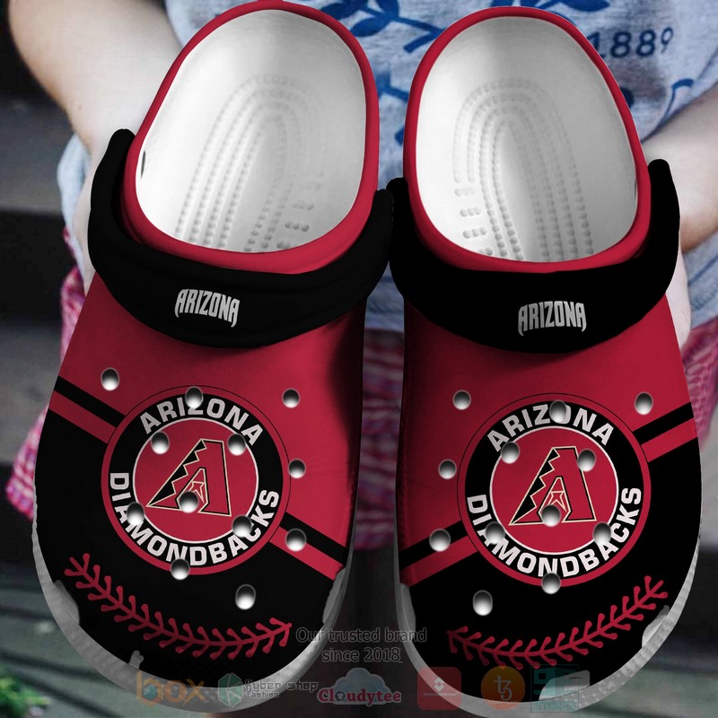 Mlb Arizona Diamondbacks Red-Black Crocband Crocs Clog Shoes Mlb Arizona Diamondbacks Red-Black Crocband Crocs Clog Shoes