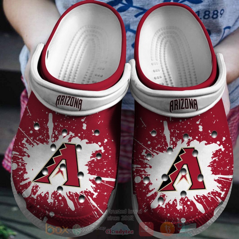 Mlb Arizona Diamondbacks Red-Blacks Crocband Crocs Clog Shoes Mlb Arizona Diamondbacks Red-Blacks Crocband Crocs Clog Shoes