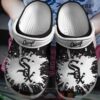 Mlb Chicago White Sox White-Black Crocband Crocs Clog Shoes