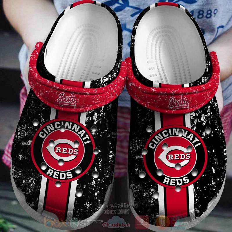 Mlb Cincinnati Reds Black Crocband Crocs Clog Shoes Mlb Cincinnati Reds Black Crocband Crocs Clog Shoes