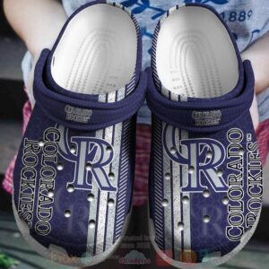 Mlb Colorado Rockies Purple Crocband Crocs Clog Shoes