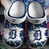 Mlb Detroit Tigers White-Navy Crocband Crocs Clog Shoes