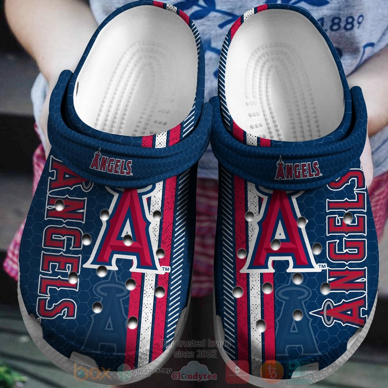 Mlb Los Angeles Angels Blue Crocband Crocs Clog Shoes Mlb Los Angeles Angels Blue Crocband Crocs Clog Shoes