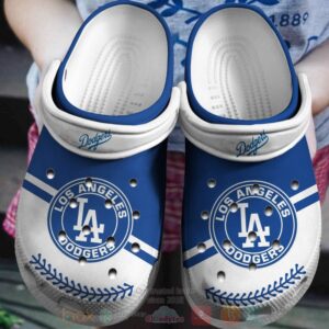 Mlb Los Angeles Dodgers White-Blue Crocband Crocs Clog Shoes