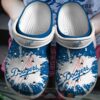 Mlb Los Angeles Dodgers White-Blues Crocband Crocs Clog Shoes