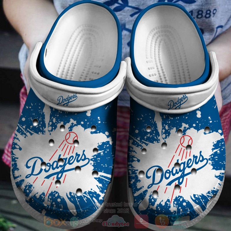 Mlb Los Angeles Dodgers White-Blues Crocband Crocs Clog Shoes Mlb Los Angeles Dodgers White-Blues Crocband Crocs Clog Shoes