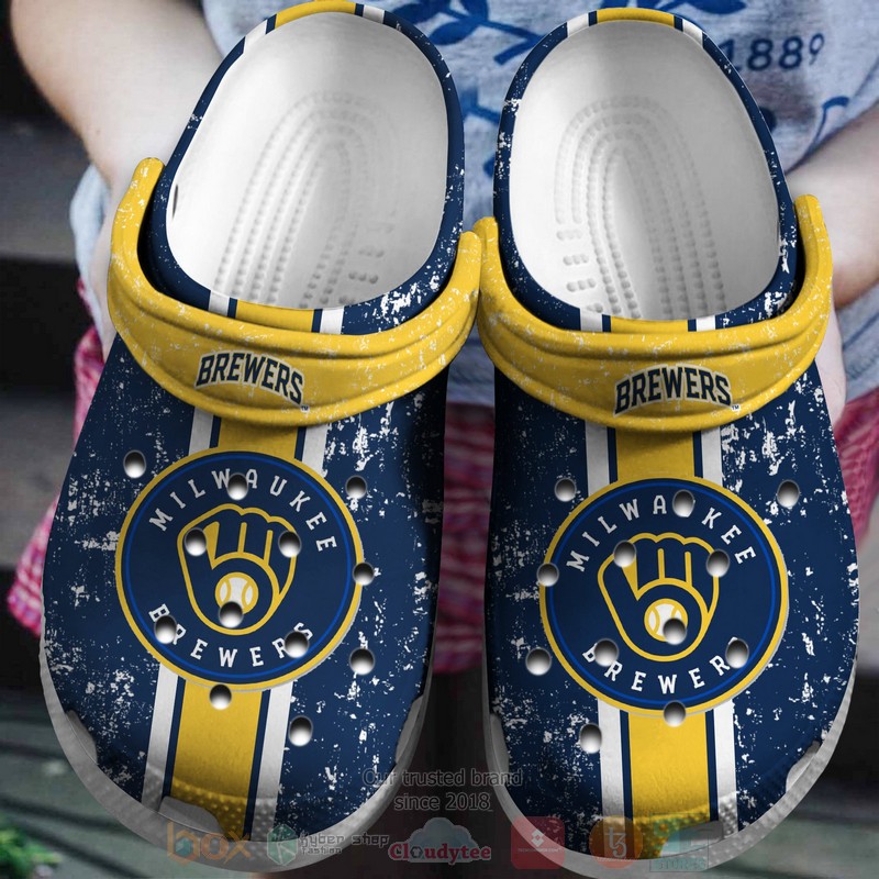 Mlb Milwaukee Brewers Crocband Crocs Clog Shoes Mlb Milwaukee Brewers Crocband Crocs Clog Shoes