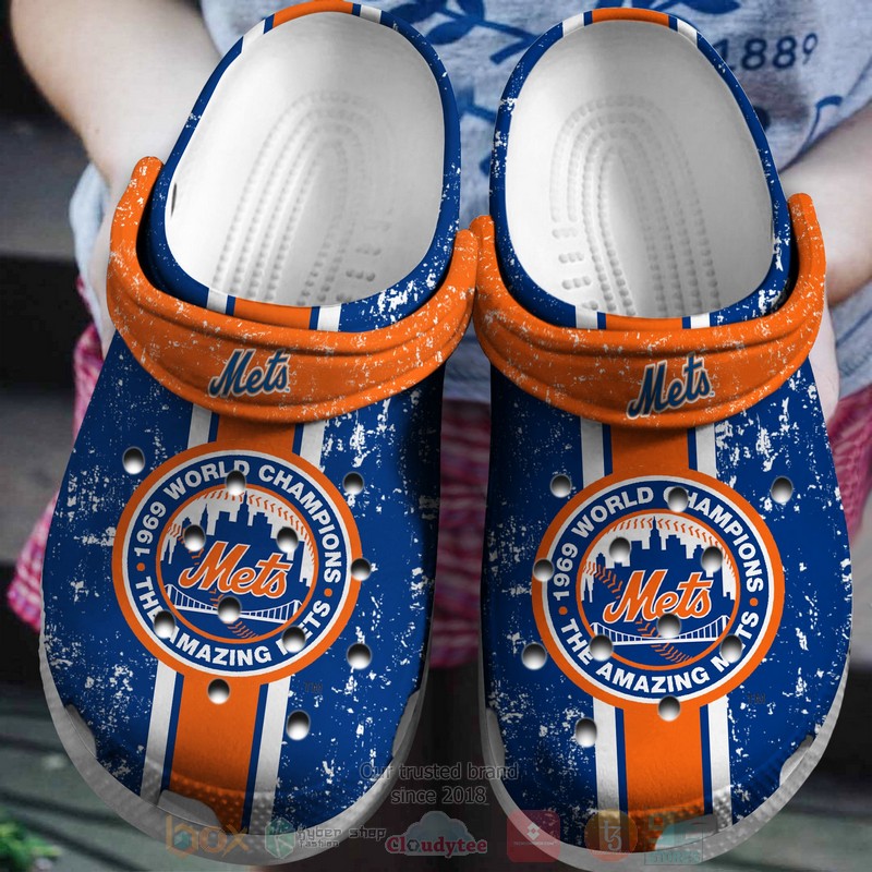Mlb New York Mets 1969 World Champions The Amazing Mets Crocband Crocs Clog Shoes Mlb New York Mets 1969 World Champions The Amazing Mets Crocband Crocs Clog Shoes