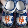 Mlb New York Mets White-Blue Crocband Crocs Clog Shoes