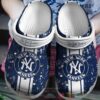 Mlb New York Yankees White-Navy Crocband Crocs Clog Shoes