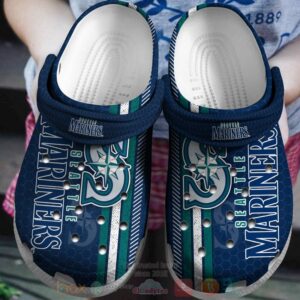 Mlb Seattle Mariners Blue Crocband Crocs Clog Shoes