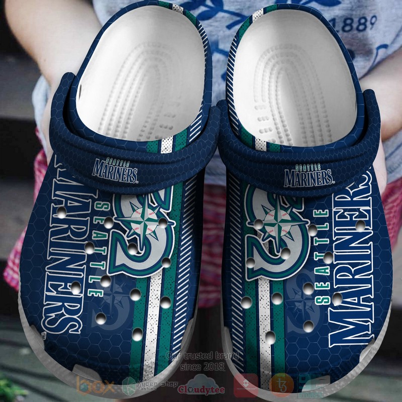 Mlb Seattle Mariners Blue Crocband Crocs Clog Shoes Mlb Seattle Mariners Blue Crocband Crocs Clog Shoes