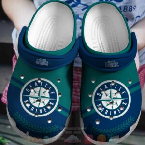 Mlb Seattle Mariners Blue-Green Crocband Crocs Clog Shoes
