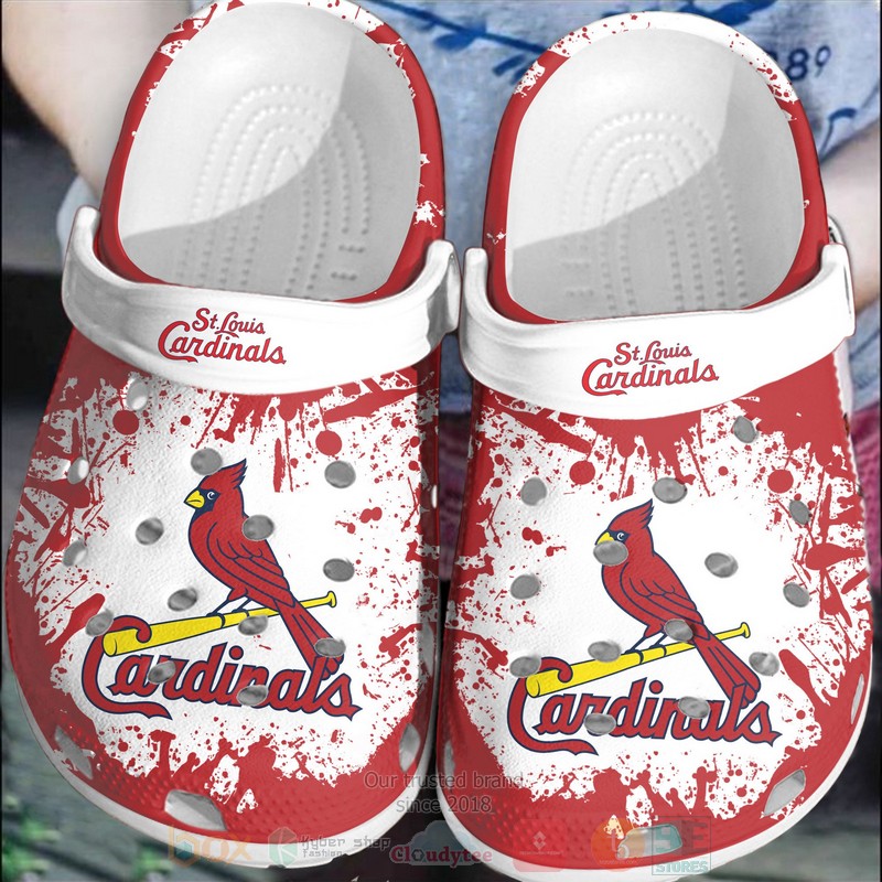 Mlb St. Louis Cardinals Red-White Crocband Crocs Clog Shoes Mlb St. Louis Cardinals Red-White Crocband Crocs Clog Shoes