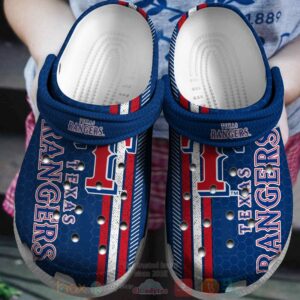 Mlb Texas Rangers Blue Crocband Crocs Clog Shoes
