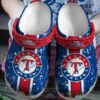 Mlb Texas Rangers White-Blue Crocband Crocs Clog Shoes