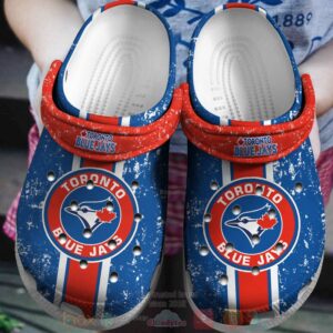 Mlb Toronto Blue Jays Red-Blues Crocband Crocs Clog Shoes