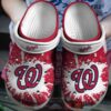 Mlb Washington Nationals Red-White Crocband Crocs Clog Shoes