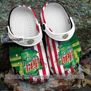 Mountain Dew Usa Flag Pattern Crocs Gift