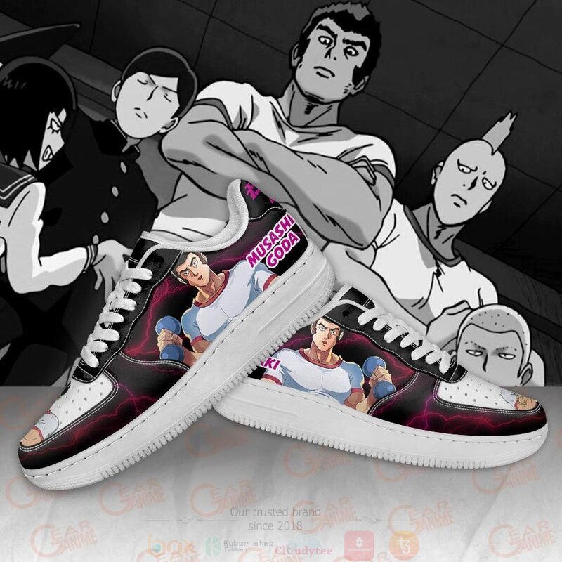 Musashi Goda Mob Pyscho 100 Anime Air Force Shoes Musashi Goda Mob Pyscho 100 Anime Air Force Shoes