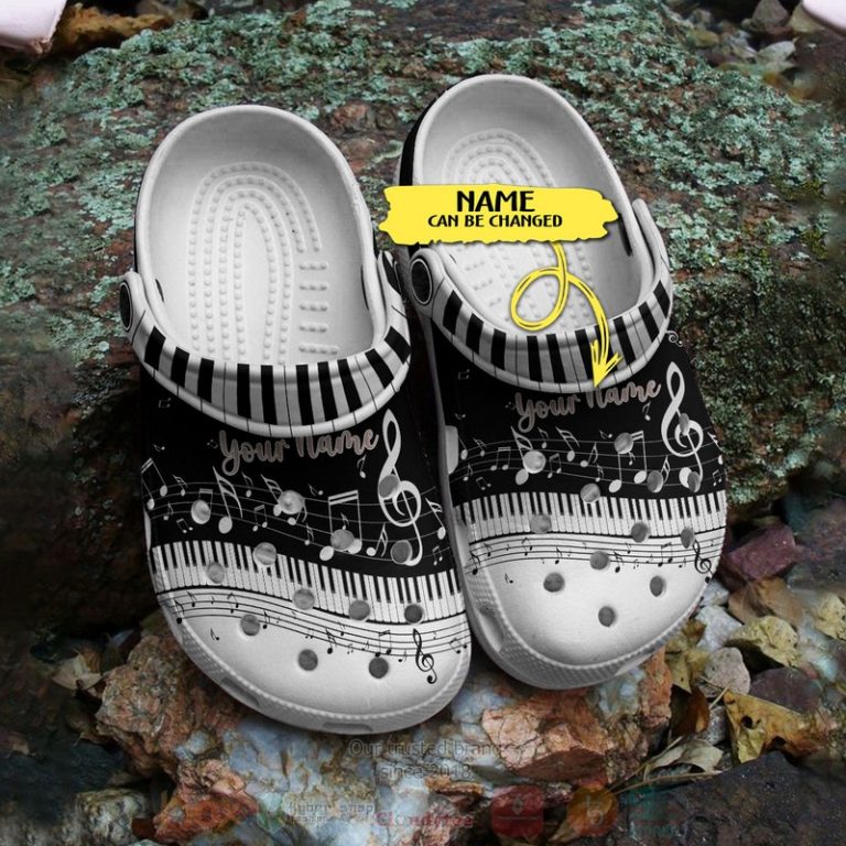 Music-Piano-Sheet-Custom-Name-Crocband-Crocs-Clog-Shoes-2