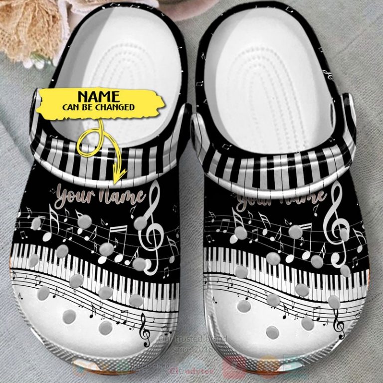 Music-Piano-Sheet-Custom-Name-Crocband-Crocs-Clog-Shoes-3