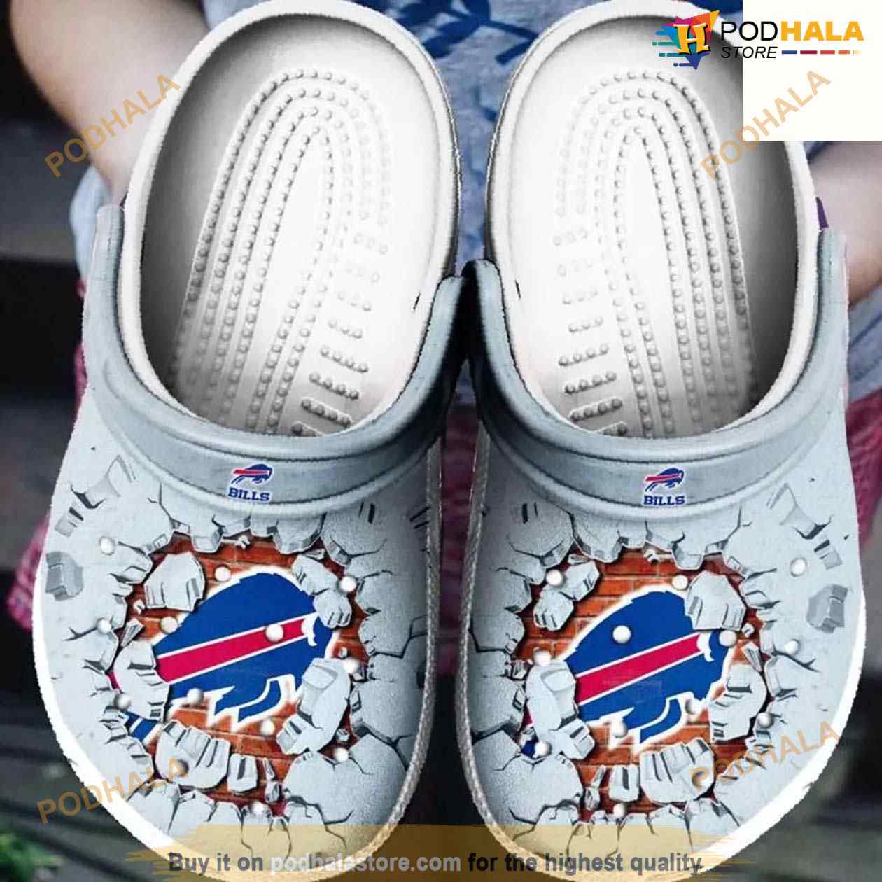 NFL Football Buffalo Bills Adults Crocs Clog Shoes NFL Football Buffalo Bills Adults Crocs Clog Shoes