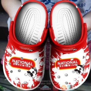 National Bohemian Beer Drinking Crocband Clog Shoes