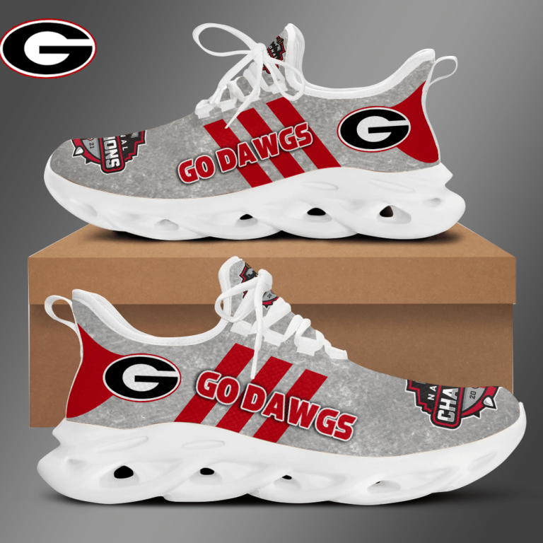 National-Champions-2021-Georgia-Bulldog-Go-Dawgs-Grey-Clunky-Max-Soul-Shoes-1