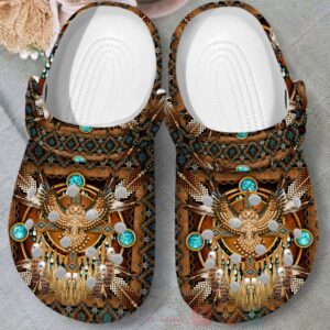 Native American Custom Name Crocband Crocs Clog Shoes