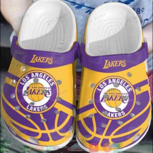 Nba Los Angeles Lakers Purple-Yellow Crocband Crocs Clog Shoes