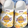 Nba Los Angeles Lakers White-Yellow Crocband Crocs Clog Shoes