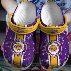 Nba Los Angeles Lakers Yellow-Purple Crocband Crocs Clog Shoes