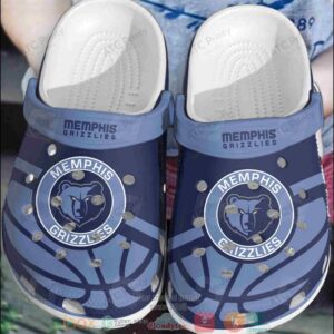 Nba Memphis Grizzlies Blue Crocband Crocs Clog Shoes