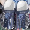Nba Memphis Grizzlies Navy Crocband Crocs Clog Shoes