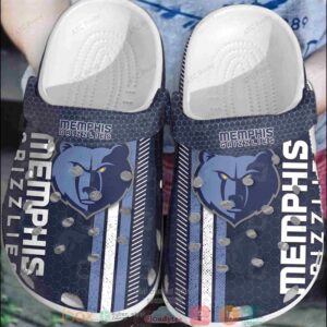 Nba Memphis Grizzlies Navy Crocband Crocs Clog Shoes