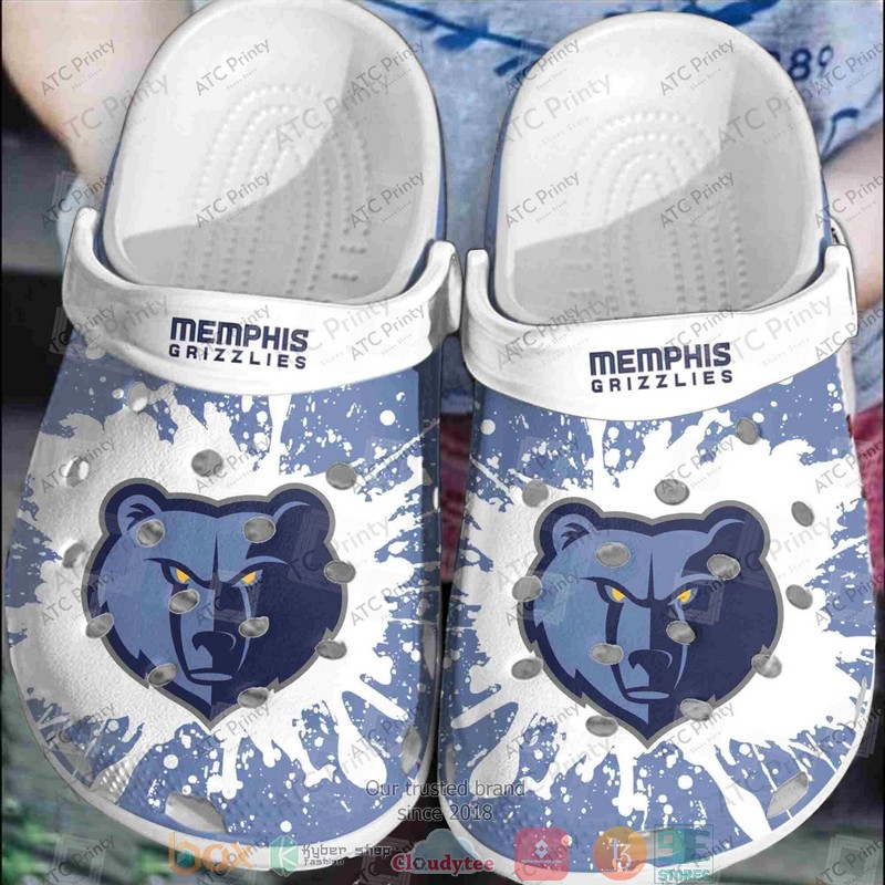 Nba Memphis Grizzlies White-Blue Crocband Crocs Clog Shoes Nba Memphis Grizzlies White-Blue Crocband Crocs Clog Shoes