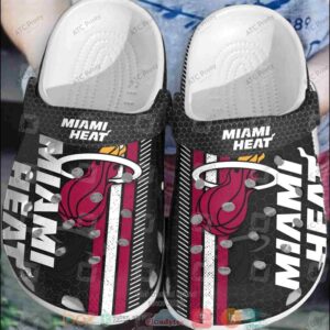 Nba Miami Heat Black Crocband Crocs Clog Shoes
