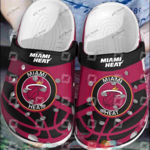 Nba Miami Heat Red-Black Crocband Crocs Clog Shoes