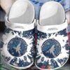 Nba Minnesota Timberwolves White-Blue Crocband Crocs Clog Shoes