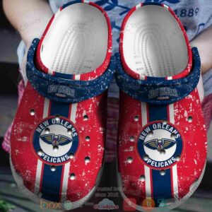 Nba New Orleans Pelicans Red Crocband Crocs Clog Shoes