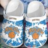 Nba New York Knicks White-Blue Crocband Crocs Clog Shoes