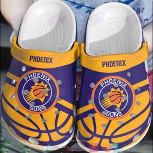 Nba Phoenix Suns Purple-Orange Crocband Crocs Clog Shoes